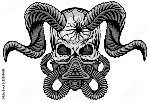 post-apocalypse, sign with skull, grunge vintage design t shirts