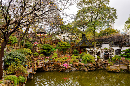 It's Yu or Yuyuan Garden (Garden of Happiness), an extensive Chinese garden located Old City of Shanghai, China