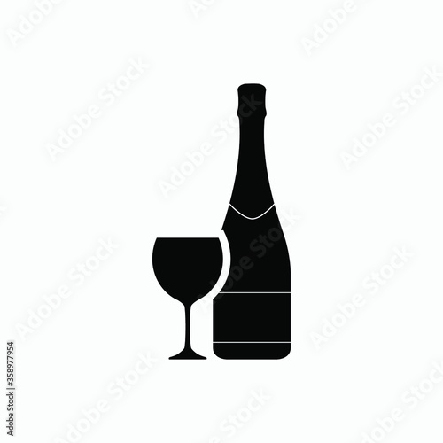 wine icon vector sign  symbol