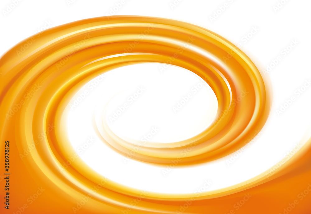 Vector abstract background. Frame of curl fluid surface