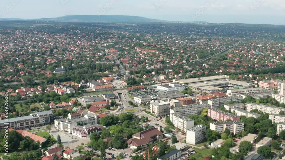 Erd, Hungary aerial view in summer. Erd, Hungary aerial view in summer.