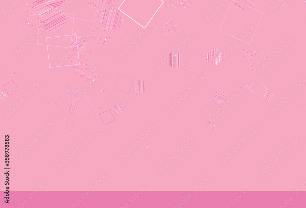 Light Pink, Yellow vector pattern with polygonal style with circles. Light Pink, Yellow vector pattern with polygonal style with circles.