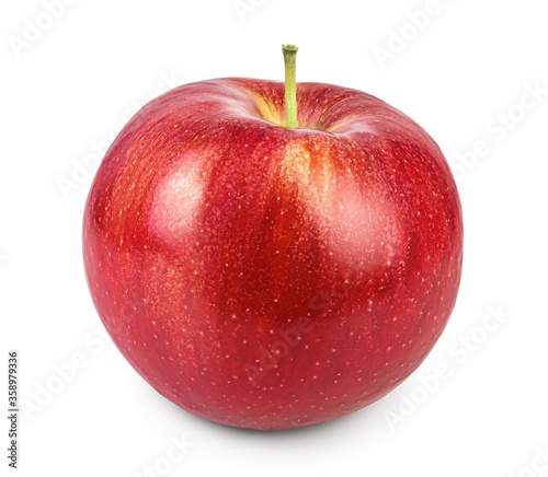 Red apple isolated on white background with clipping path and full depth of field