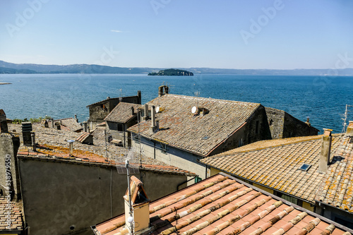 view of the beach, digital photo picture as a background , taken in Marche region, italy, , europe photo