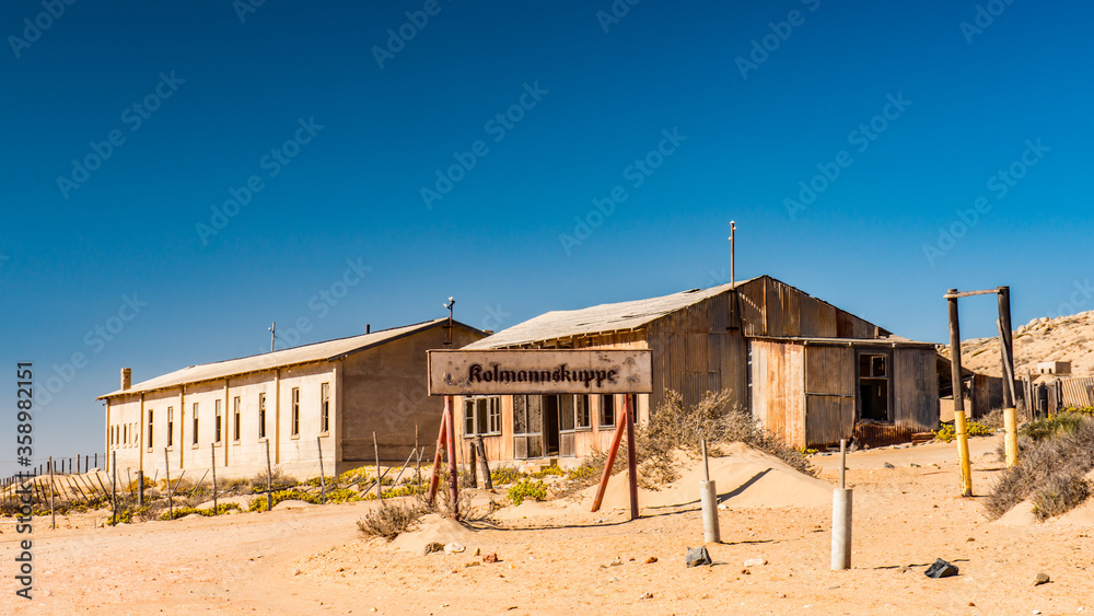 Kolmanskop (Coleman's hill), a ghost town in the Namib desert