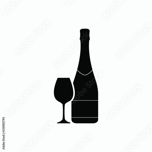 wine icon vector sign  symbol