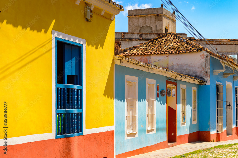 Colorful houses of Trinidad, Cuba. UNESCO World Heritage