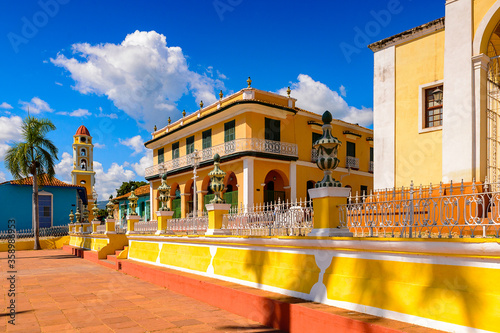 Plaza Mayor of Trinidad, Cuba. UNESCO World Heritage photo