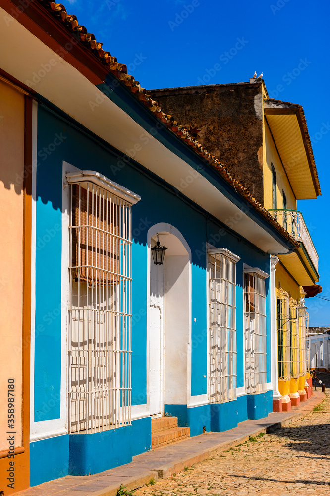 Colorful houses of Trinidad, Cuba. UNESCO World Heritage