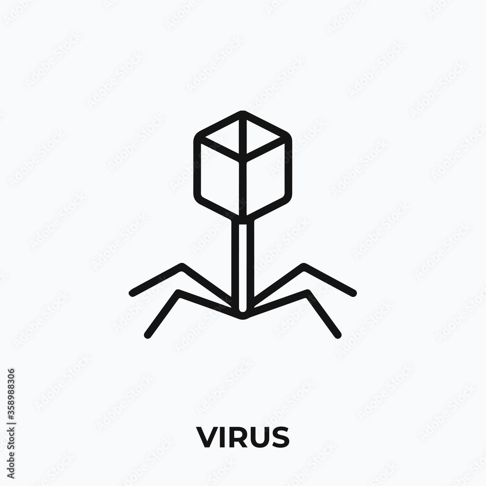 virus icon vector. virus sign symbol virus icon vector. virus sign symbol