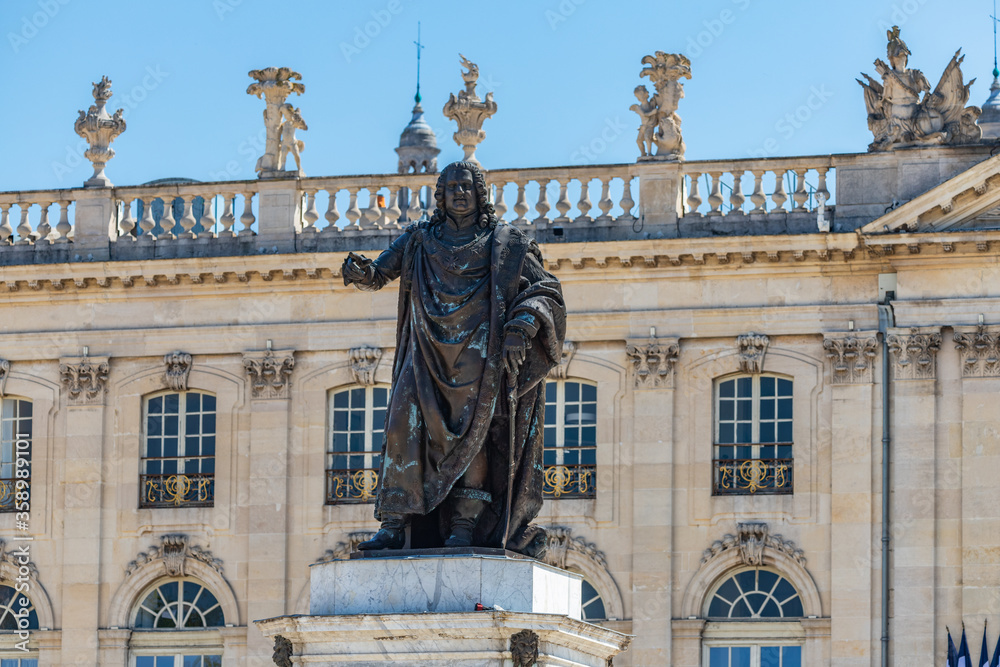 Stanislas statue at Stanislas Square in Nancy, France