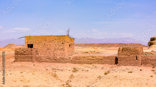 It s Ait Benhaddou  a fortified city  the former caravan way from Sahara to Marrakech. UNESCO World Heritage  Morocco