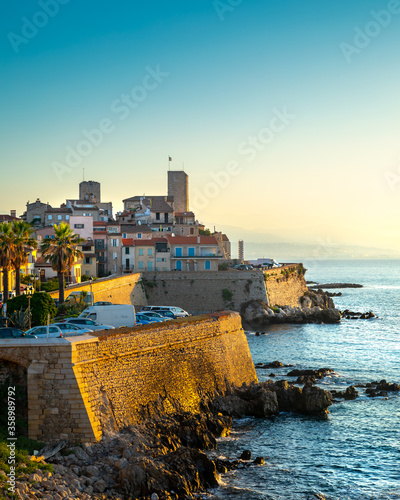 Fotografie Historic Center of Antibes, French Riviera, Provence, France.