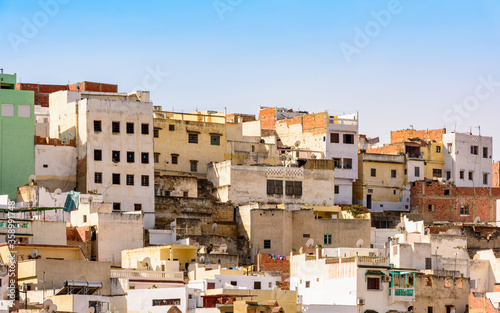 It's Panoramic view of Moulay Idriss, the holy town in Morocco, named after Moulay Idriss I arrived in 789 bringing the religion of Islam © Anton Ivanov Photo