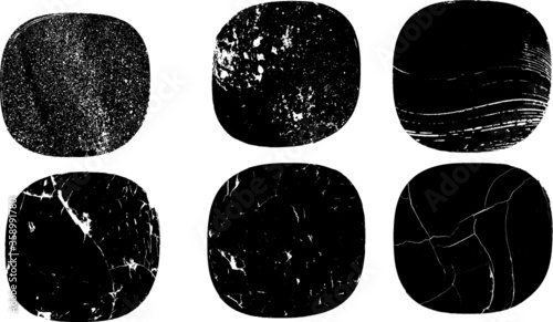 Grunge post Stamps Collection, Circles. Banners, Insignias , Logos, Icons, Labels and Badges Set . vector distress textures.blank shapes.