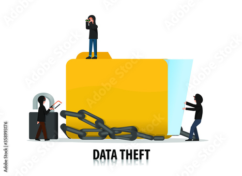 Cyber criminals and hackers try to steal protected data