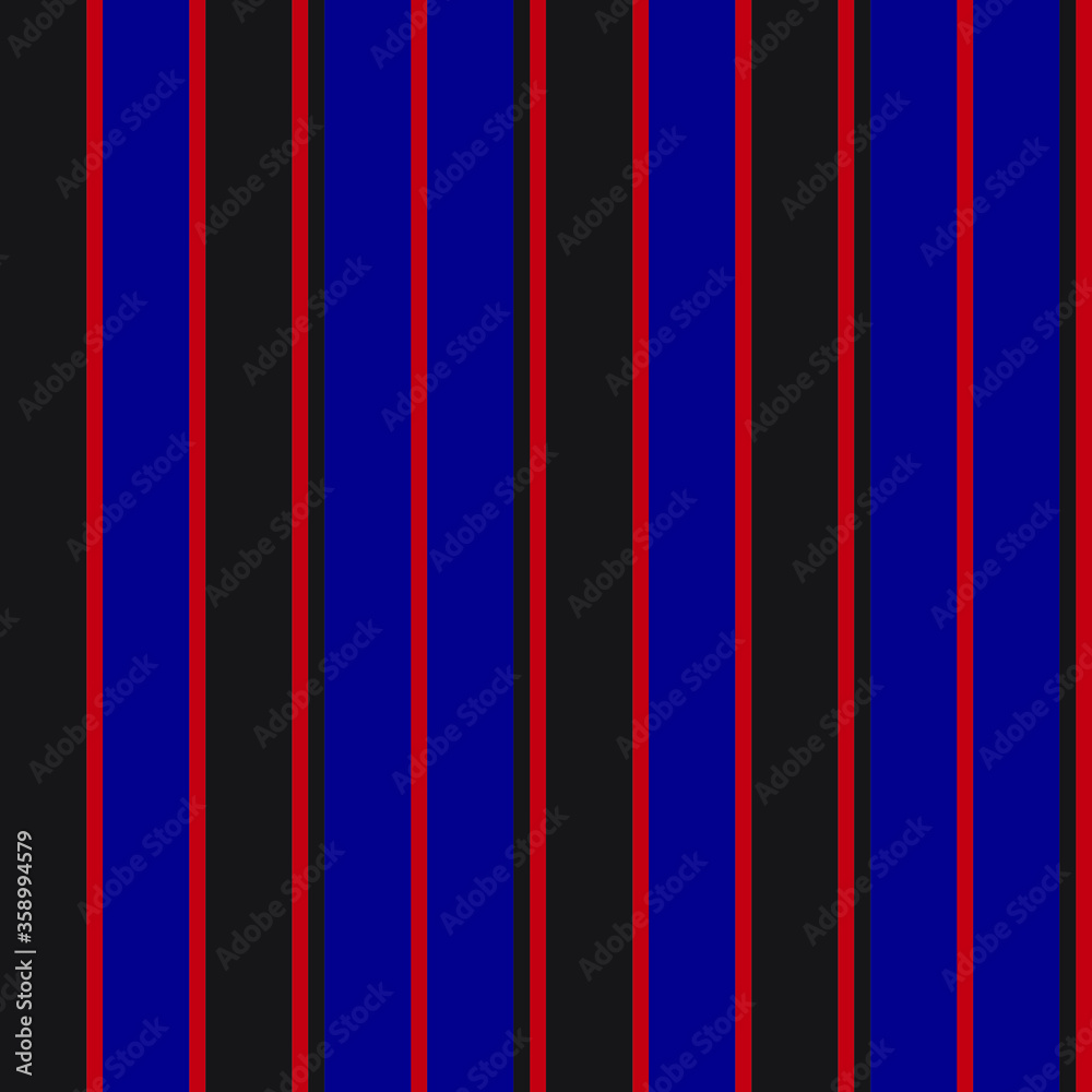 Fototapeta Red and Blue vertical striped seamless pattern background suitable for fashion textiles, graphics