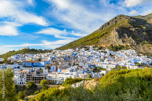 It's Architecture of Chefchaouen, Morocco.