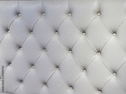 Upholstered furniture panel. Leather headboard