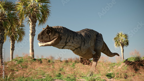 3d rendering of the carnotaurus predator dinosaur © Kostyantyn Ivanyshen