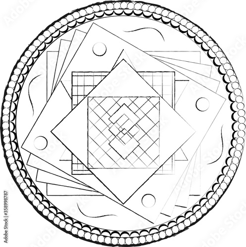 peace symbol on a white background
