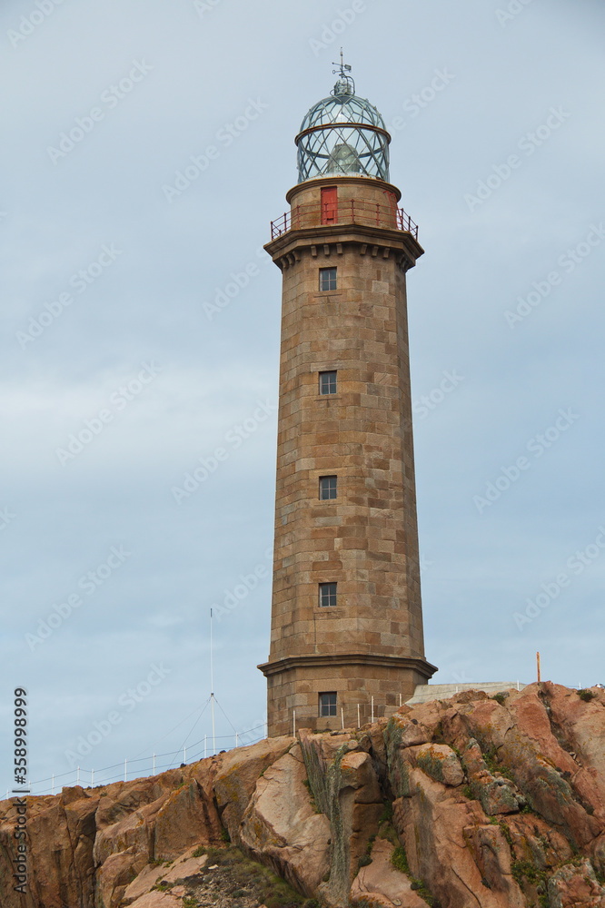 Lighthouse of Cabo Vilán on Costa da Morte at Camariñas in Galicia,Spain,Europe
