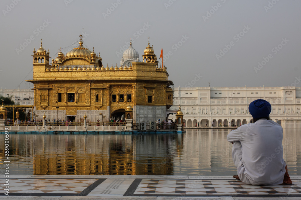 Golden Temple of Amritsar, a holy place for Sikhism (India)