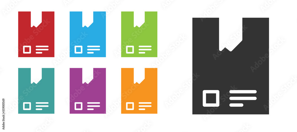 Black Bag of coffee beans icon isolated on white background. Set icons colorful. Vector Illustration. Black Bag of coffee beans icon isolated on white background. Set icons colorful. Vector Illustration.