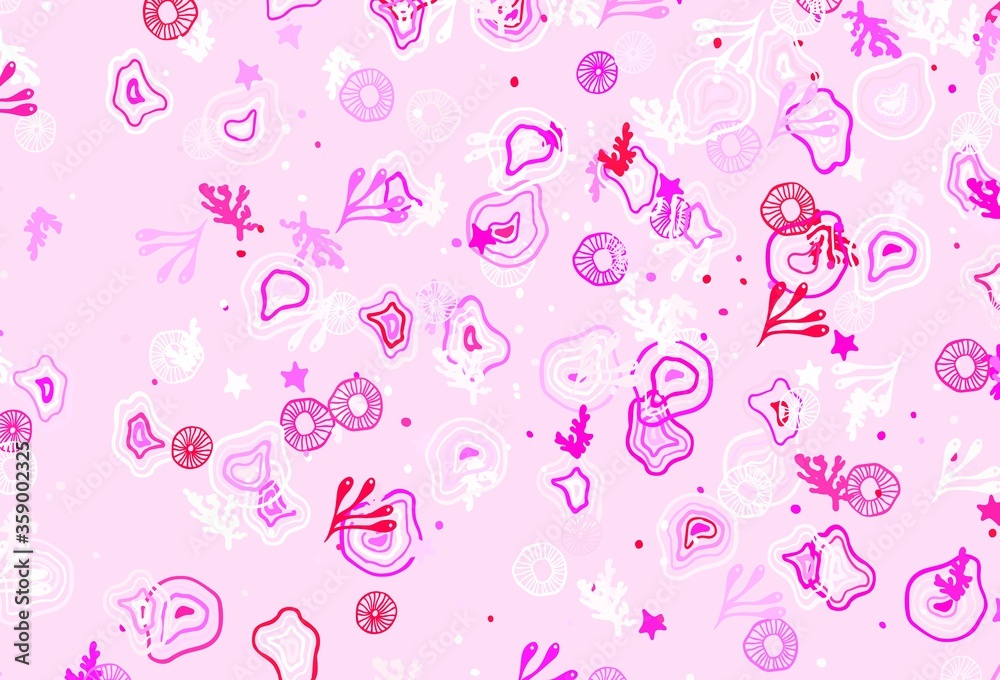 Light Purple, Pink vector template with chaotic shapes. Light Purple, Pink vector template with chaotic shapes.