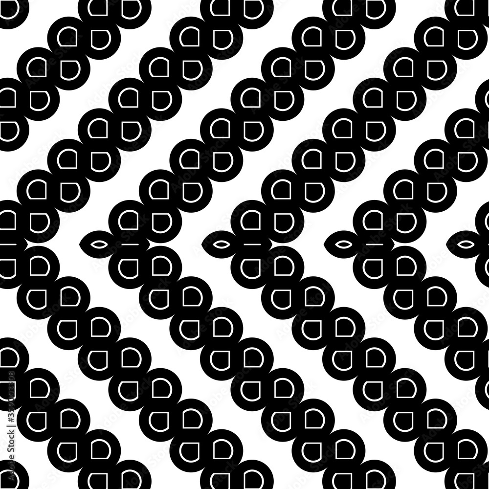 Fototapeta premium Design seamless monochrome grating zigzag pattern