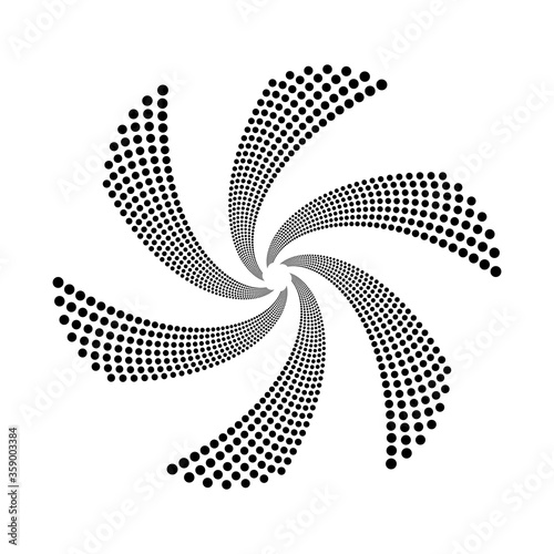 Design spiral dots backdrop