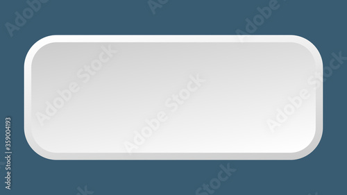 blank button. blank square 3d push button