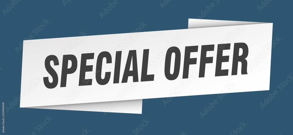 special offer banner template. special offer ribbon label sign