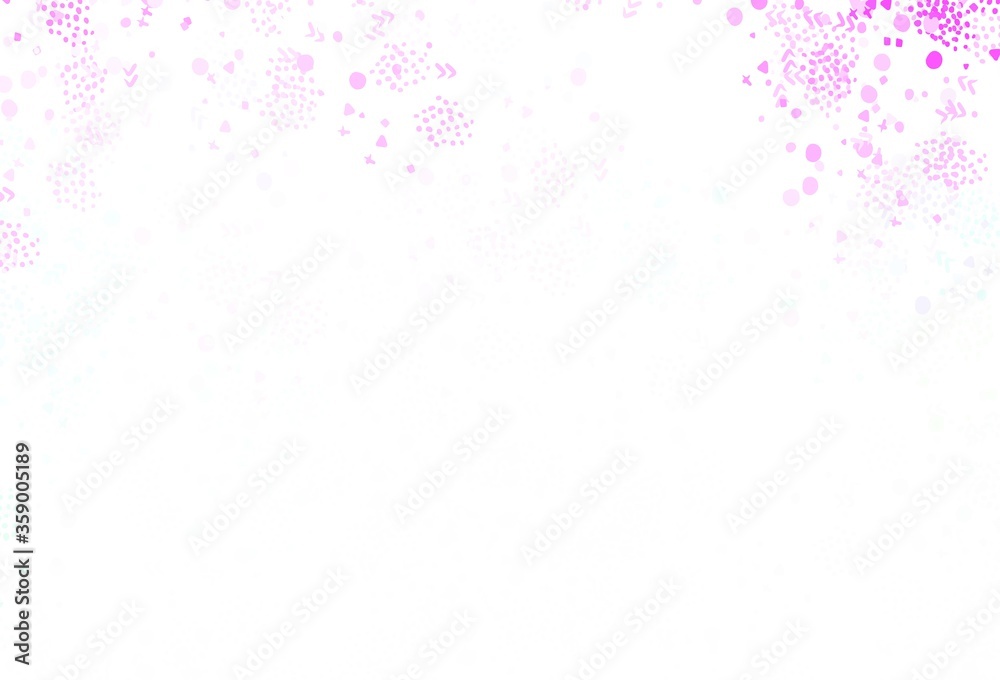 Light Pink, Green vector texture with abstract forms.