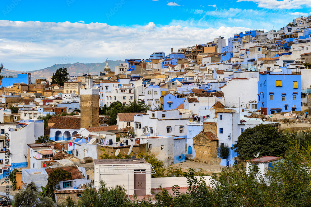 It's Chefchaouen, small town in northwest Morocco famous by its blue buildings