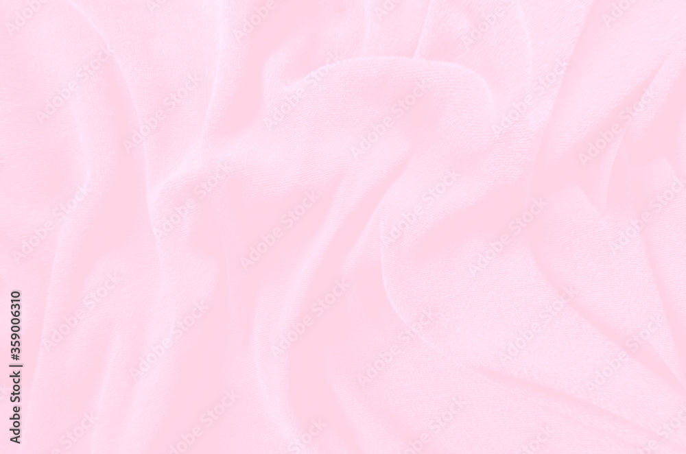 Fototapeta premium Pink pastel soft cotton towel from natural, texture for background, close up photo.