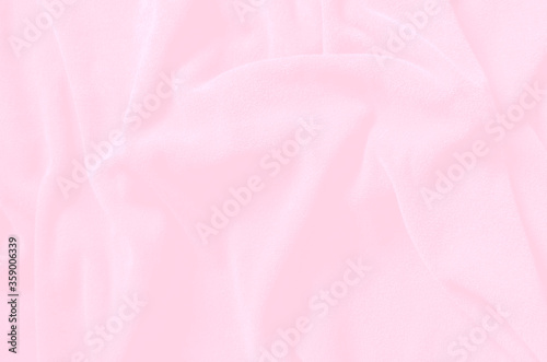 Pink pastel soft cotton towel from natural, texture for background, close up photo.