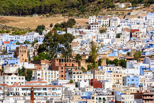 It's Chefchaouen, small town in northwest Morocco famous by its blue buildings © Anton Ivanov Photo