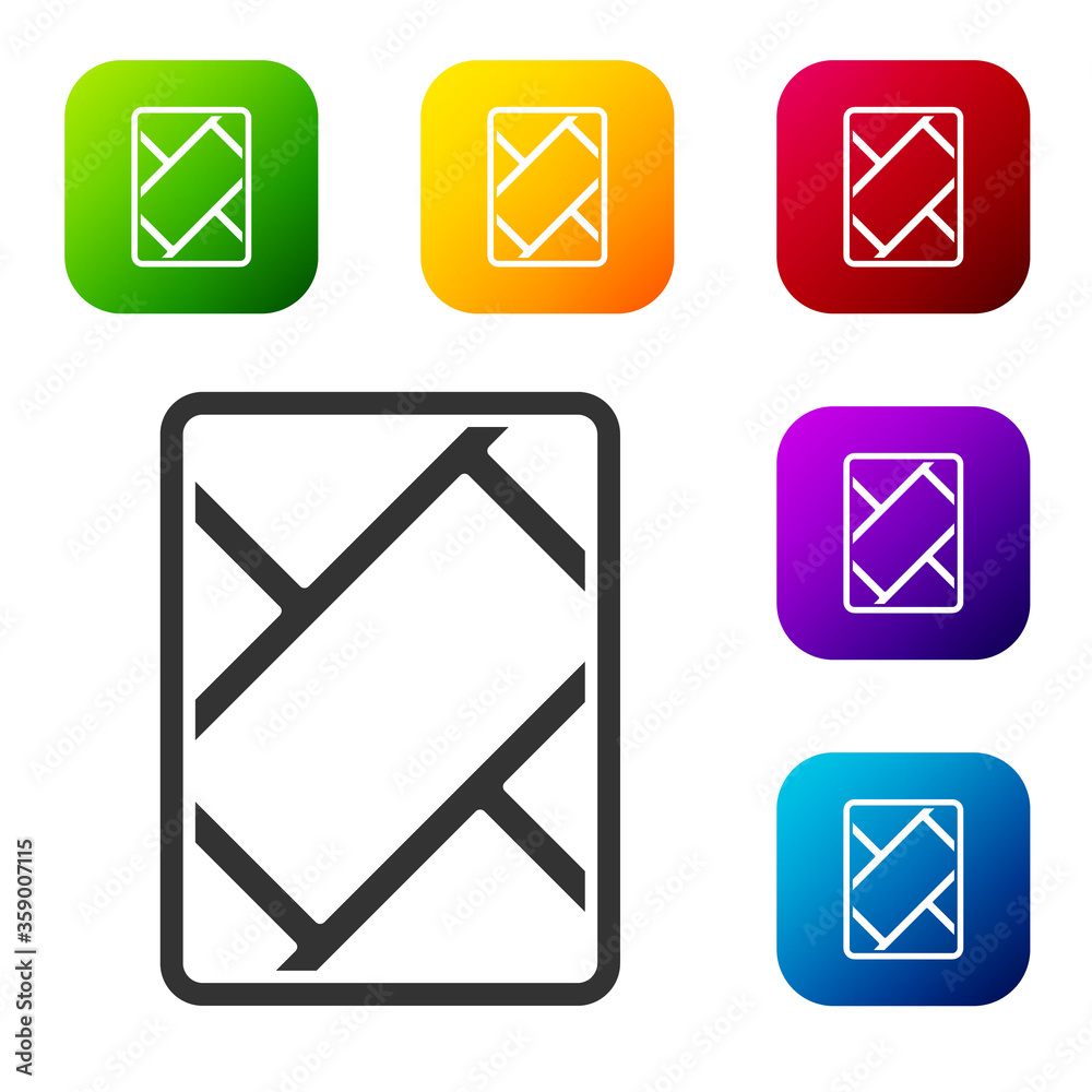 Black Gps device with map icon isolated on white background. Set icons in color square buttons. Vector Illustration. Black Gps device with map icon isolated on white background. Set icons in color square buttons. Vector Illustration.