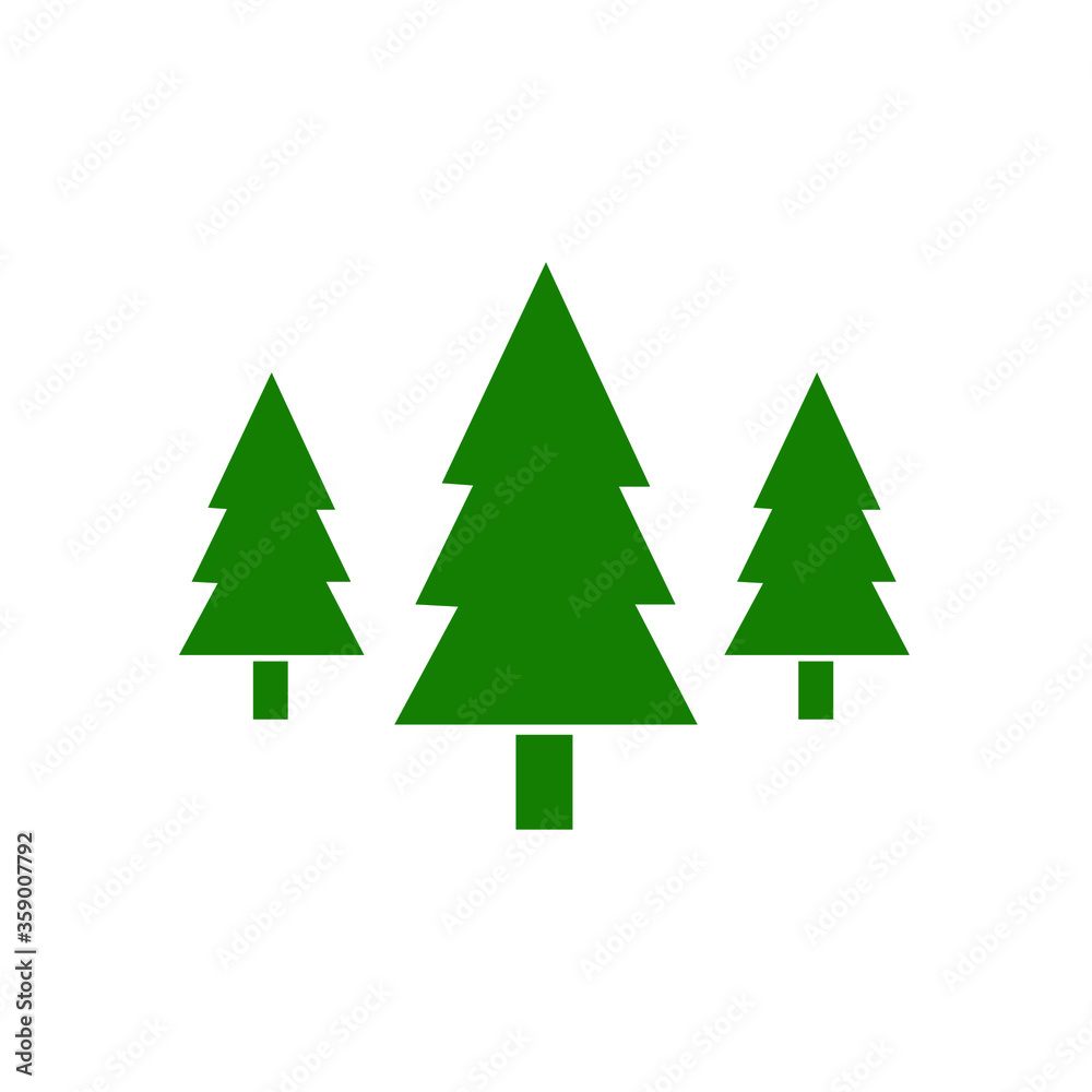 Tree logo pine tree icon vector illustration Tree logo pine tree icon vector illustration