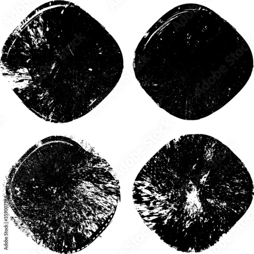 grunge shapes. Vector textures