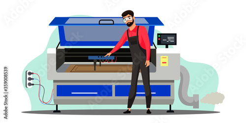 Professional equipment for advertising agency. Vector illustration