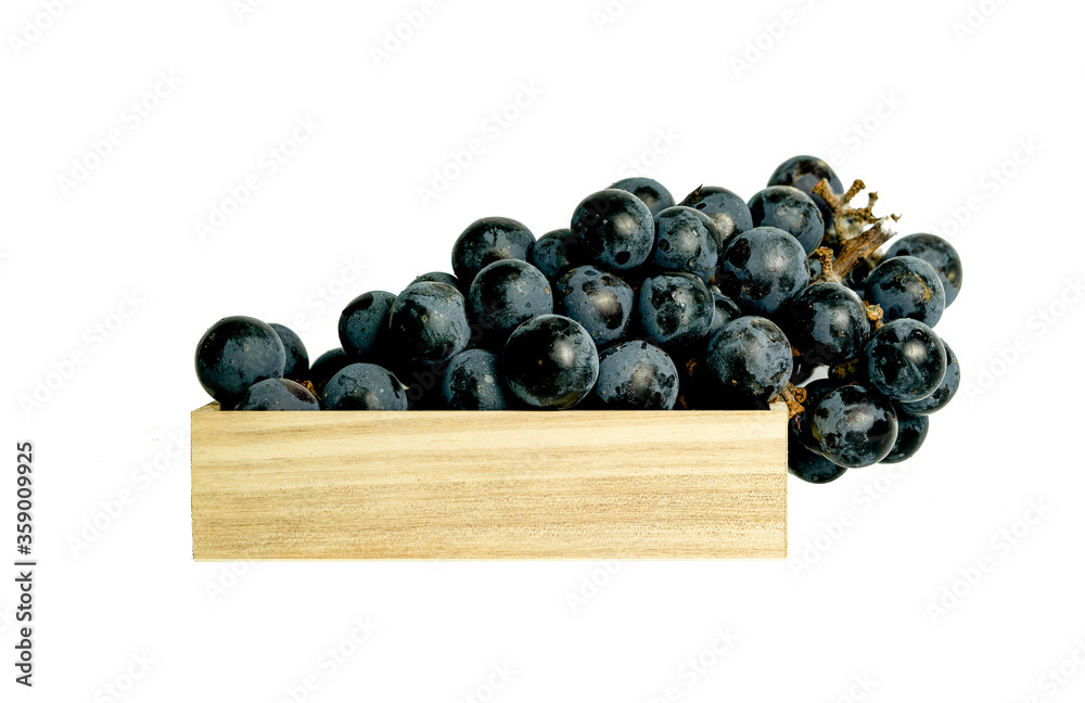 Purple grapes isolated on a white background Purple grapes isolated on a white background