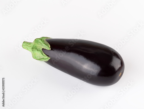 fresh eggplant isolated on a white background