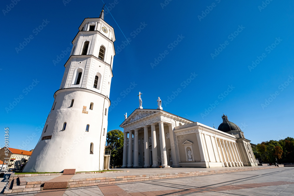 The Cathedral Square in Vilnius, Lithuania
