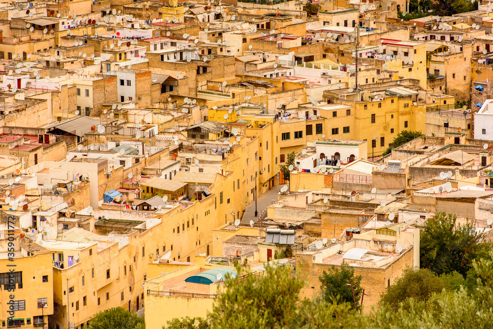 It's Panorama of Fez, the second largest city of Morocco. Fez was the capital city of modern Morocco until 1925 and
