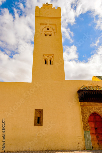 It's Architecture of Fez, the second largest city of Morocco. Fez was the capital city of modern Morocco until 1925 and