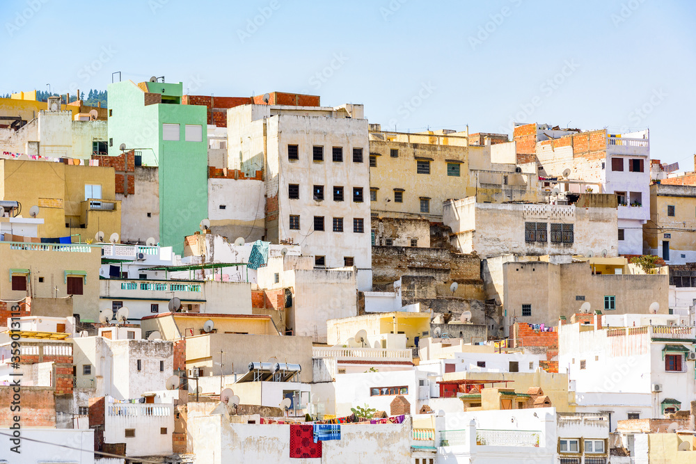 It's Moulay Idriss, the holy town in Morocco, named after Moulay Idriss I arrived in 789 bringing the religion of Islam