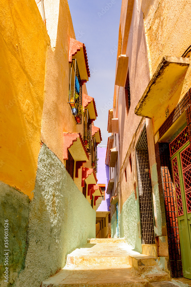 It's Moulay Idriss, the holy town in Morocco, named after Moulay Idriss I arrived in 789 bringing the religion of Islam