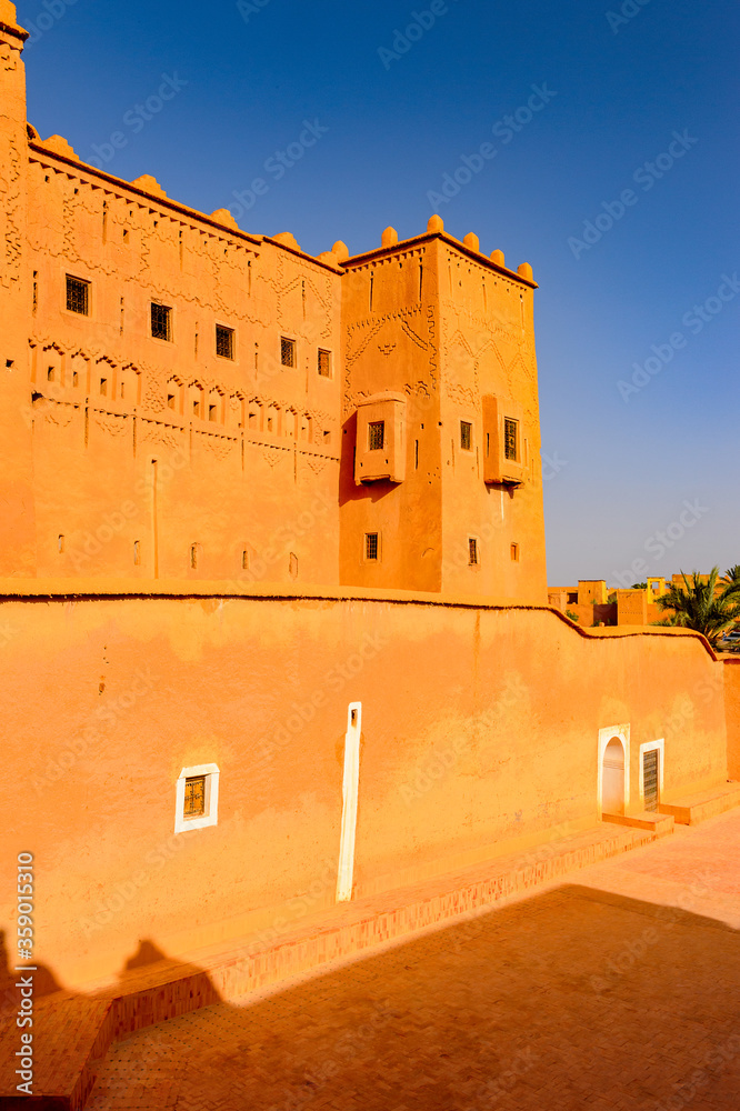 It's Kasbah Taourirt in eastern Ouarzazate, Morocco.